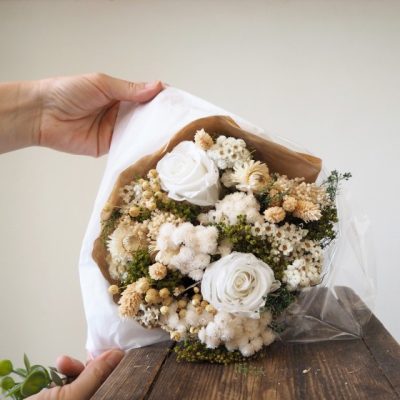 Bouquet de fleurs stabilisées 'Saint-germain'